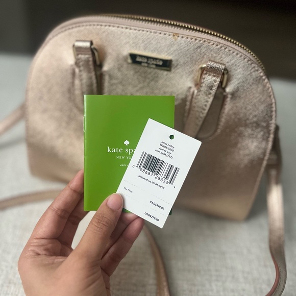 NWT Kate Spade Mini Riley Laurel Way Rose Gold - Picture 6 of 8
